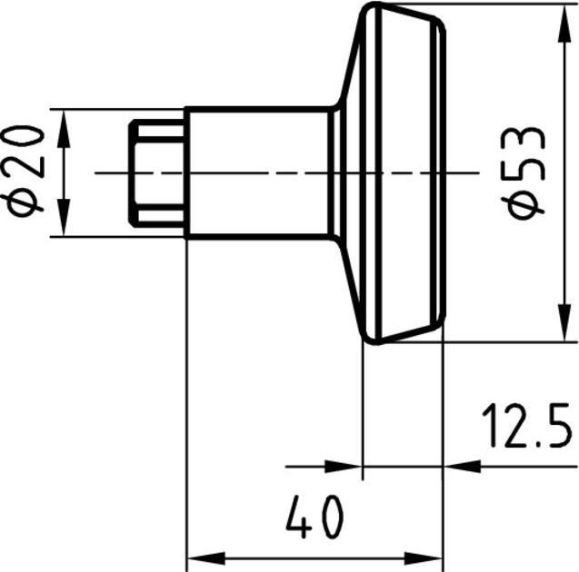 Produktbild Glutz Türknöpfe 5837 (Türknopf)