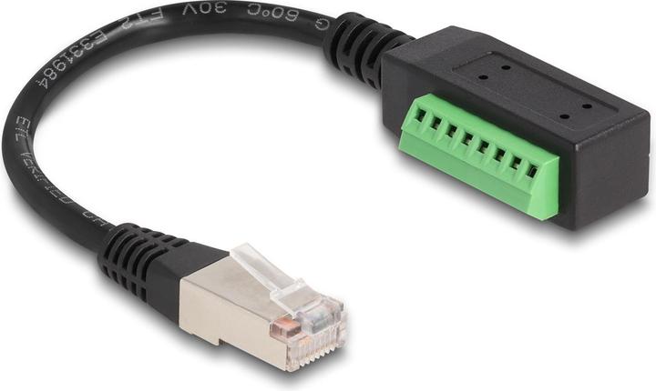 Actual product image Delock Terminal block - RJ45 cable 1 piece (UTP, CAT5e, 0.22 m)