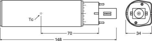 Produktbild Osram Dulux D (G24d-1, 6 W, 660 lm, 1 x, E)