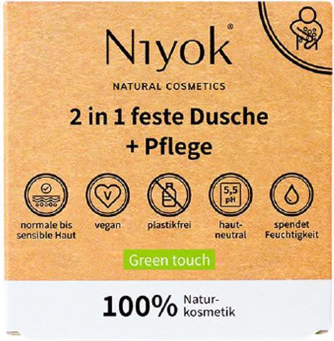 Actual product image Niyok 2 in 1 feste Dusche + Pflege Soft blossom
