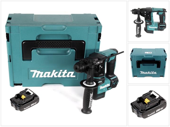 Produktbild Makita DHR 171 A1J Akku Bohrhammer 18 V 1,20 J SDS Plus Brushless + 1x Akku 2,0 Ah + Makpac - ohne (Akkubetrieb)