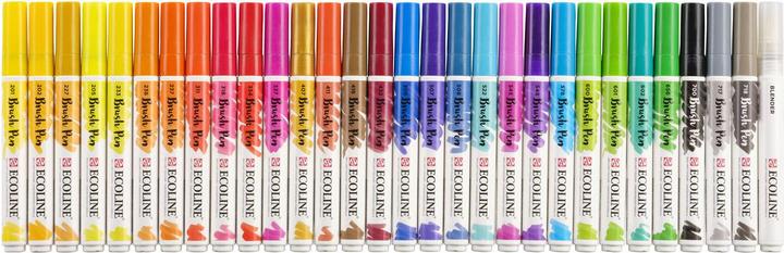 Immagine prodotto Talens Penna a pennello Ecoline (Multicolore, 30 x)