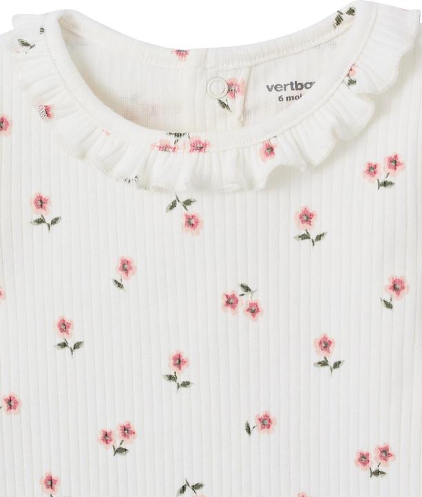Actual product image Vertbaudet Bio-Kollektion: geripptes Baby Shirt mit langen Ärmeln (68)