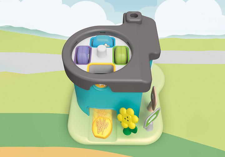Actual product image Playmobil 71136 1.2.3: Pet boarding with food dispenser (71136, Playmobil 1.2.3)