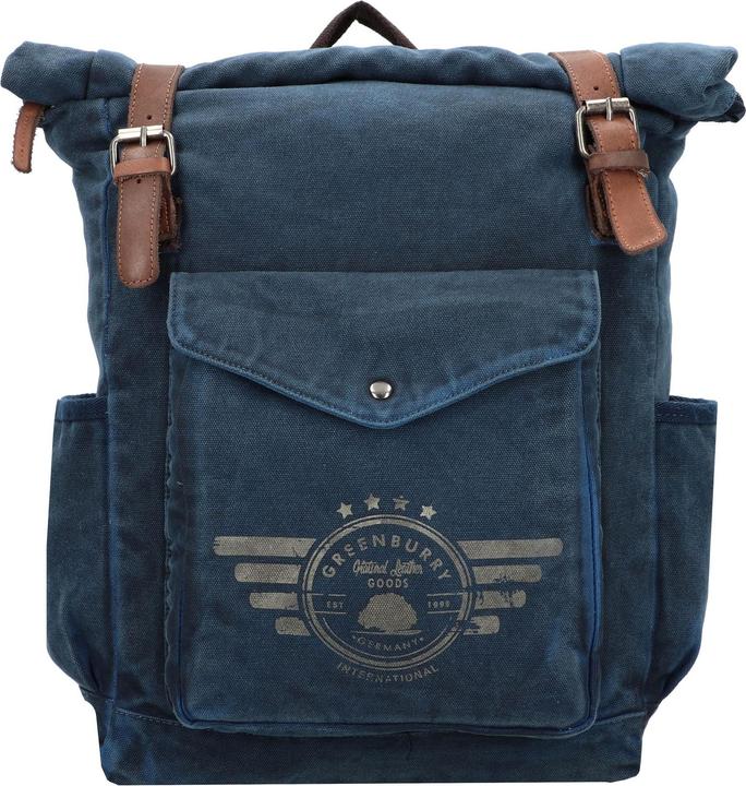 Greenburry Kurierrucksack Vintage Aviator 5897 Backpack Blue Edition (16 l)