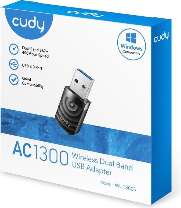 Produktbild Cudy WU1300S WLAN Adapter USB 3.2 Gen 1 (USB 3.0) 1300 MBit/s (USB)