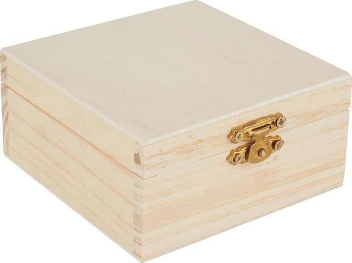 Produktbild VBS Holzkästchen, quadratisch, Kiefernholz