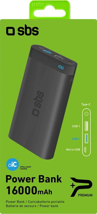 Actual product image SBS USB-C Powerbank (16000 mAh, 59.20 Wh)