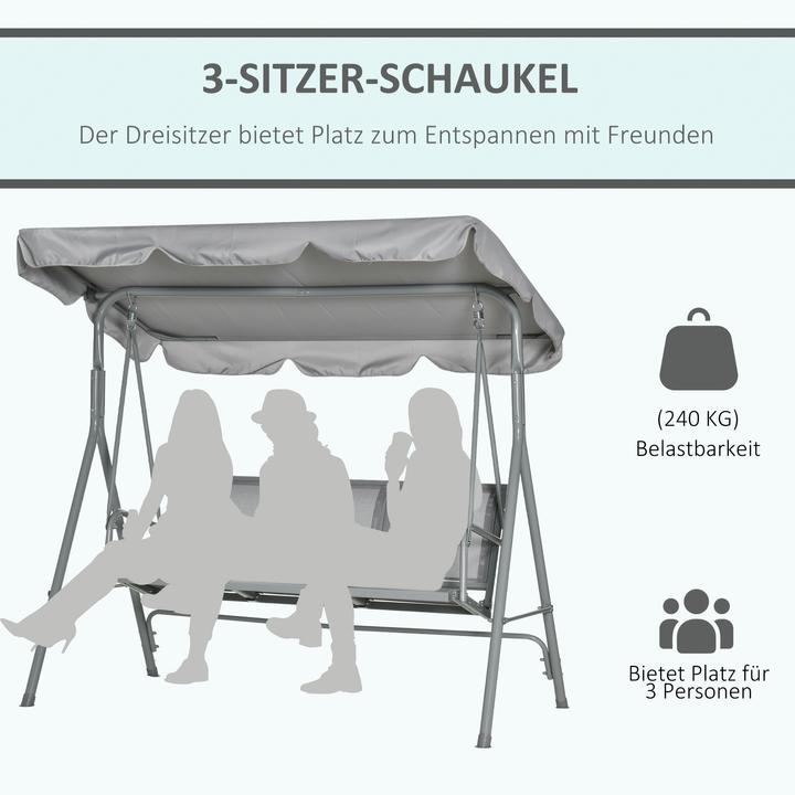 Actual product image Outsunny Hollywood swing with roof