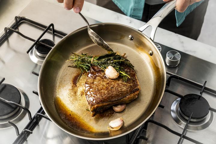 Produktbild Tefal Jamie Oliver Cook Smart Edelstahlpfanne (24 cm, Bratpfanne, Edelstahl)