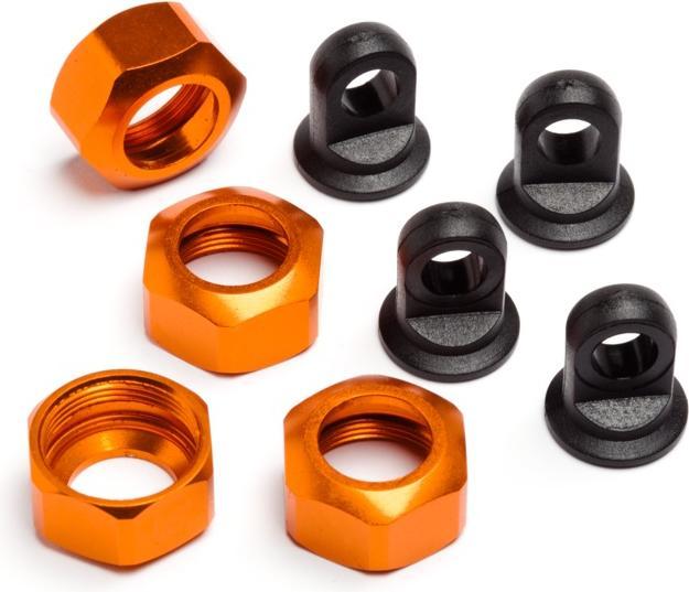 Produktbild HPI Trophy Serie Shock Caps 4Pcs (Orange)