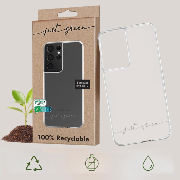 Immagine prodotto Just Green Caso Bio (Samsung Galaxy S21 Ultra 5G, Samsung Galaxy S21 Ultra)