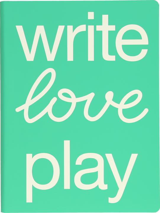 Nuuna Grafica L, Write Love Play (22 x 16,5 cm, Punteggiato, Copertina morbida)