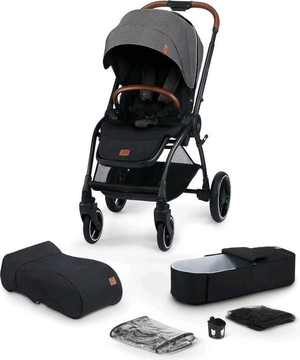 KinderKraft EVOLUTION COCOON 2in1 passeggino grigio platino