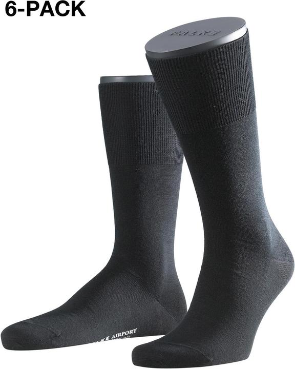 Falke 6-Pack Airport black (6er Pack, 39 - 40)