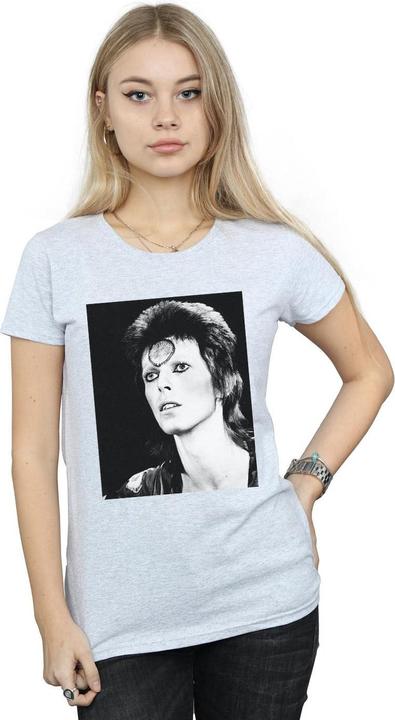 Immagine prodotto David Bowie Ziggy Looking Maglietta Donna (M)