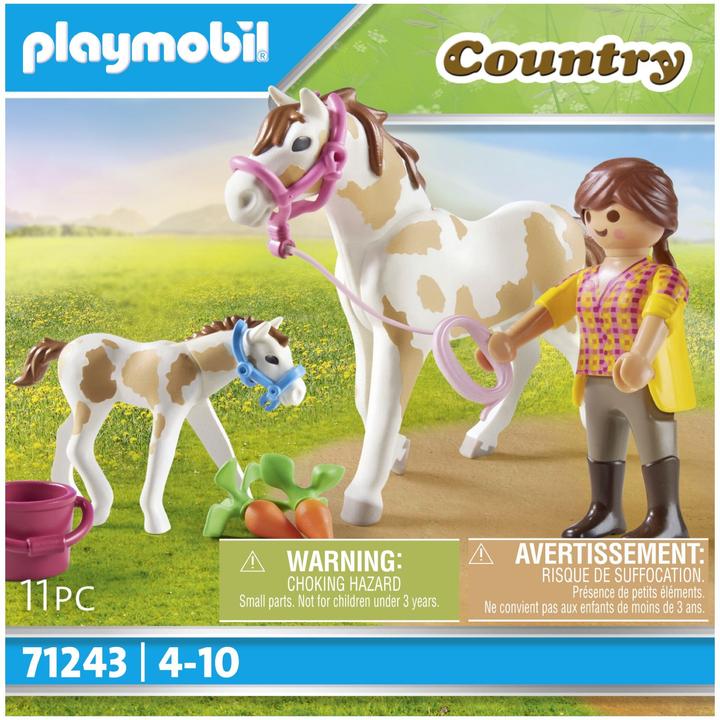 Image du produit Playmobil 71243 Cheval et poulain (71243, Playmobil Country)