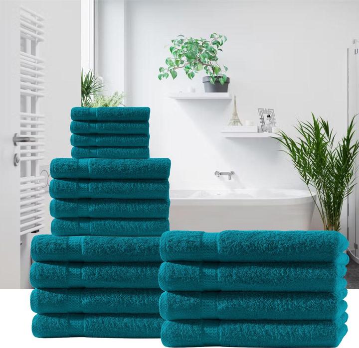 Casativo Set di 4 asciugamani a benzina (50 x 100 cm)