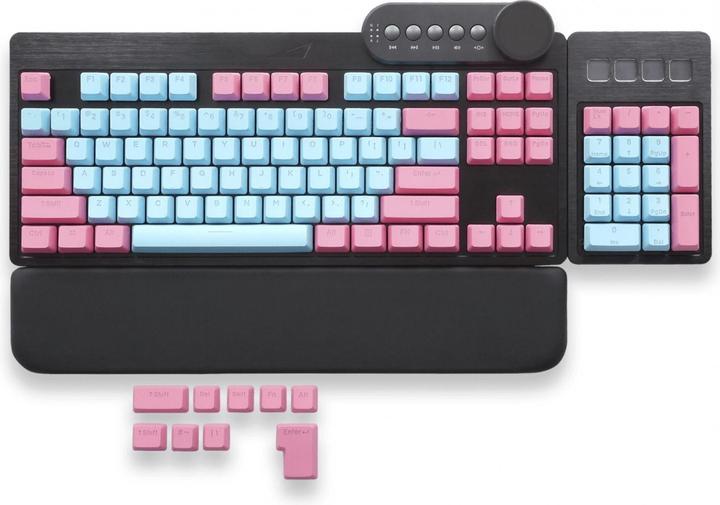 Actual product image Mountain Quartz A Backlit Keycap set