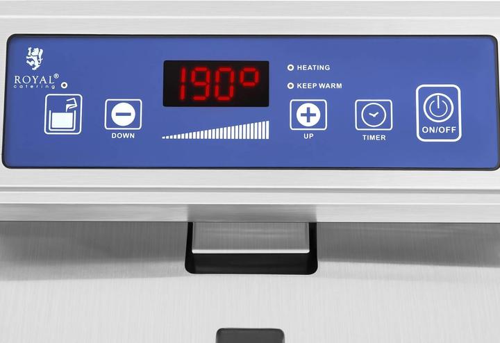 Actual product image Royal Catering Induction Deep Fat Fryer - 2 x 10 litres - 60 to 190°C