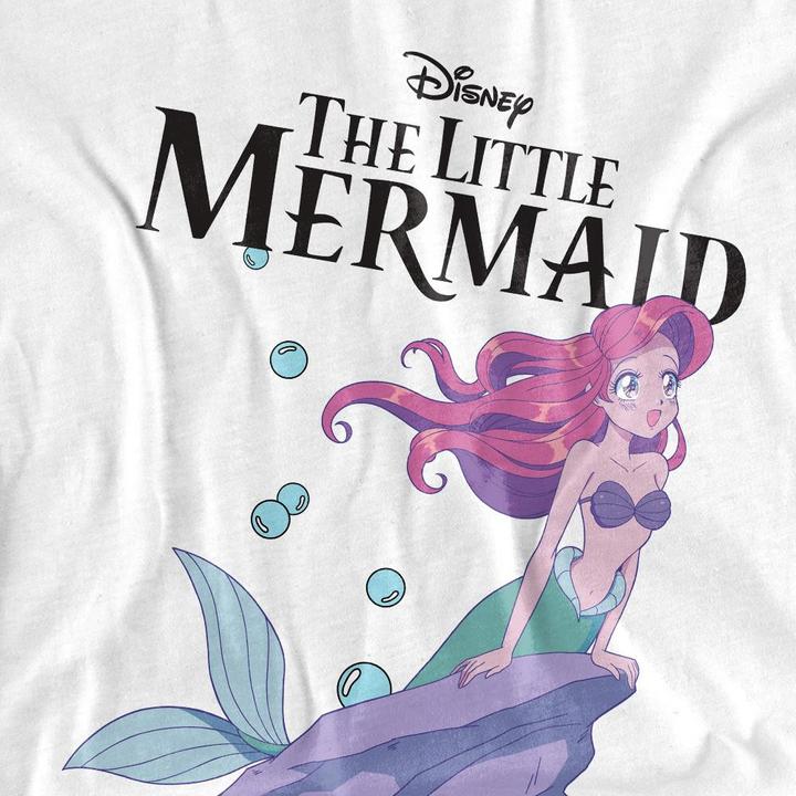 Actual product image Disney Princess Childrens/Kids Ariel Anime T-Shirt (152, 158)