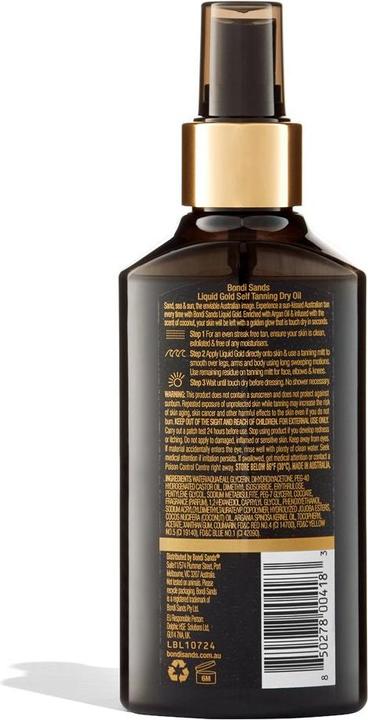 Actual product image Bondi Sands Liquid Gold Self-Tanning Dry Oil 150ml/5.07oz (Self tanning oil, 150 ml)