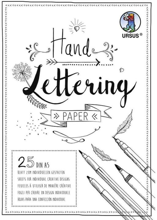 Actual product image Ursus Handlettering (A5, Plain)