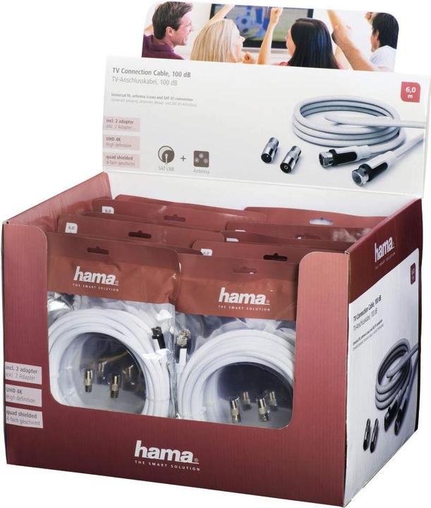 Produktbild Hama TV-Anschlusskabel, F-St. (100 dB, Antennenkabel)