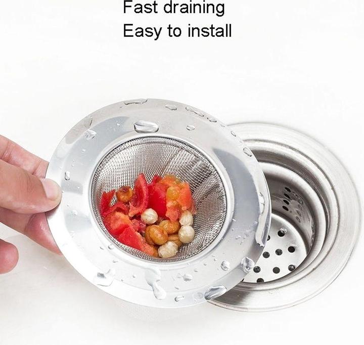 Produktbild König Design Abflusssieb Abfluss Sieb Haarsieb Küche Spülbecken Dusche Badewanne Waschbecken