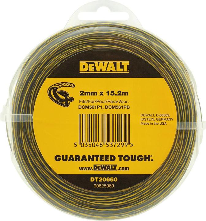 Immagine prodotto DeWalt Filo per tagliabordi 152 m/20 (Pioniere delle erbacce, Lenza per tagliabordi + rocchetto di lenza)