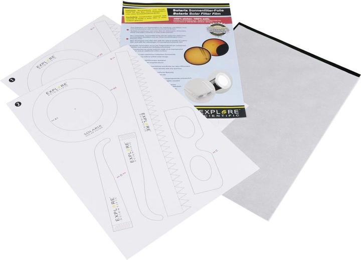 Produktbild Explore Scientific Solarix Sonnenfilter Folie A4