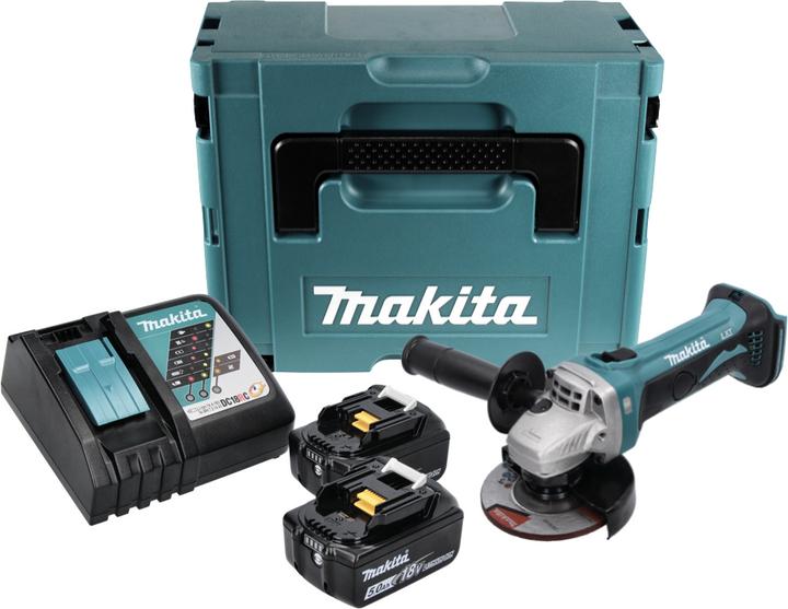 Actual product image Makita DGA452RTJ Battery Angle Grinder (115 mm)