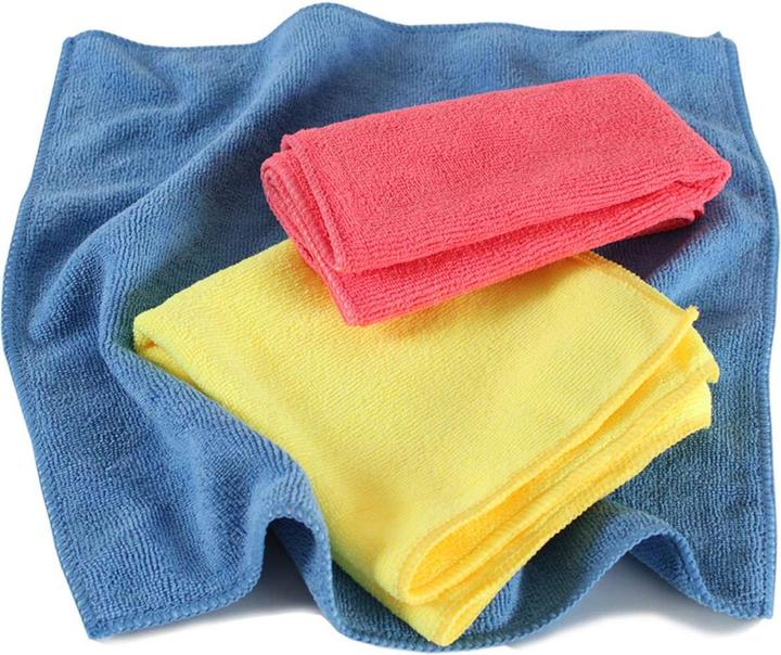 Actual product image tectake 200 microfiber cloths