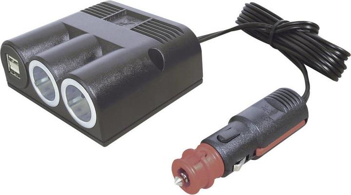 Actual product image ProCar 2-way distributor USB slots