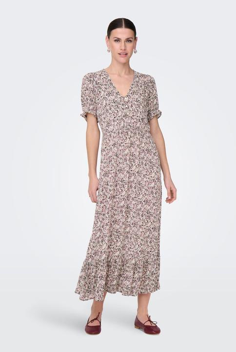 Actual product image Only Regular fit Round neck Elasticated cuffs Long dress Dress (M)