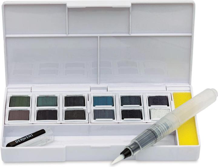 Actual product image Derwent Tinted charcoal colours