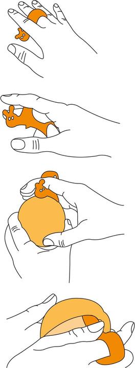 Produktbild Koziol Orangenschäler Emma rot