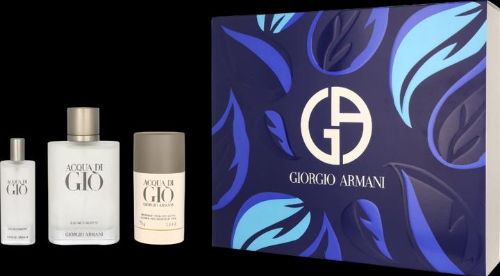 Image du produit Giorgio Armani Acqua di Giò Homme Set Eau de Toilette 100ml + déodorant stick 75ml + format voyage 15ml (Set parfum)