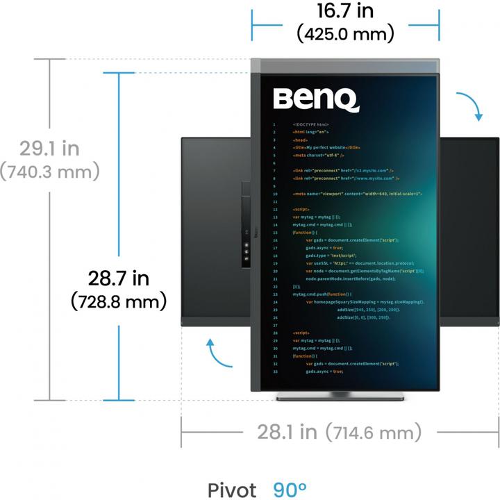 Actual product image BenQ RD320U (3840 x 2160 Pixels, 31.50")