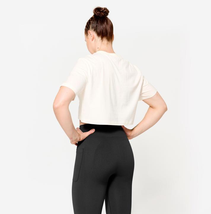 Image du produit Domyos Women's Loose Fit Weight Training Crop Top - White (M)