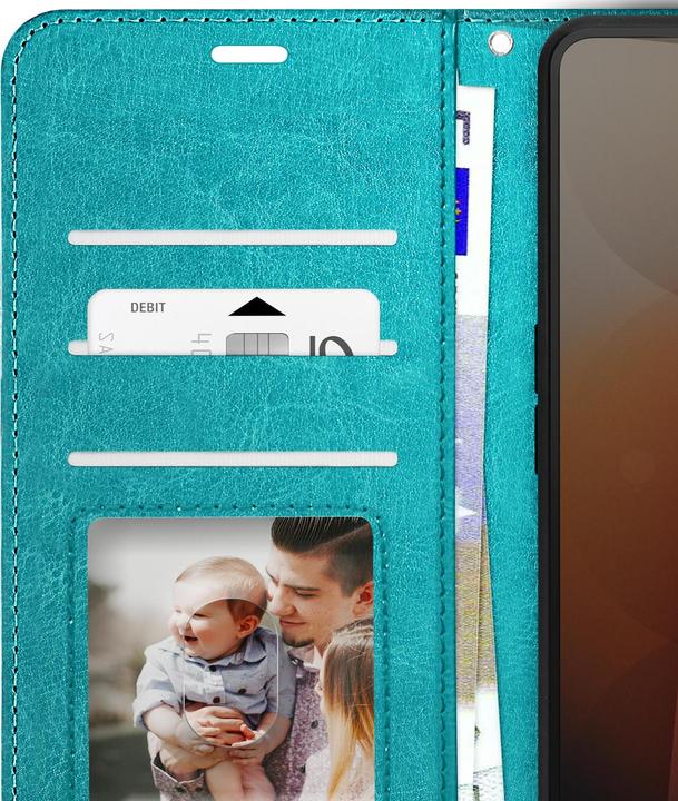 Produktbild Mayaxess Vintage-Klappetui für Nothing Phone 3a Portemonnaie mit Ständer (Nothing Phone (3a) Pro)