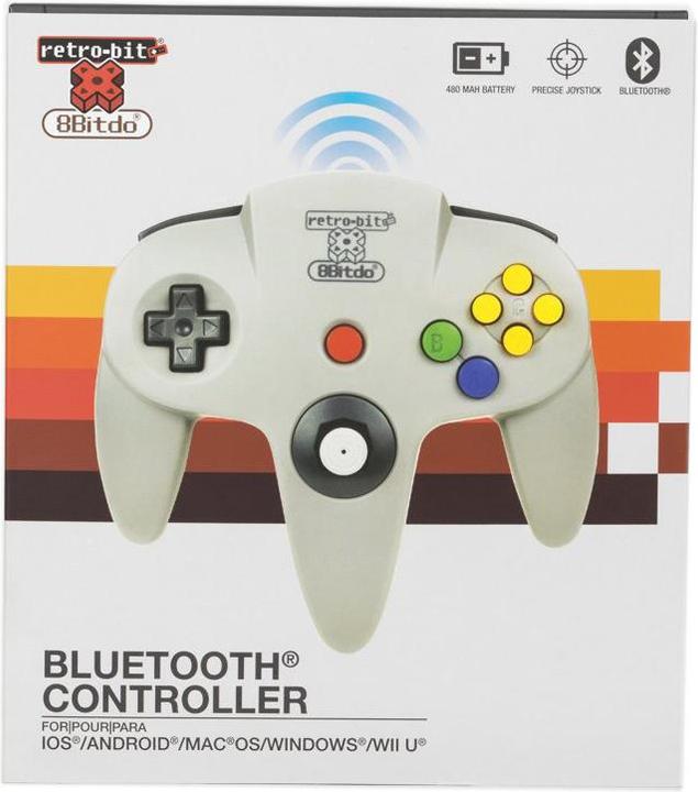 Image du produit 8bitdo X Retrobit N64 Bluetooth Gamepad (Android, iOS, Mac, PC)