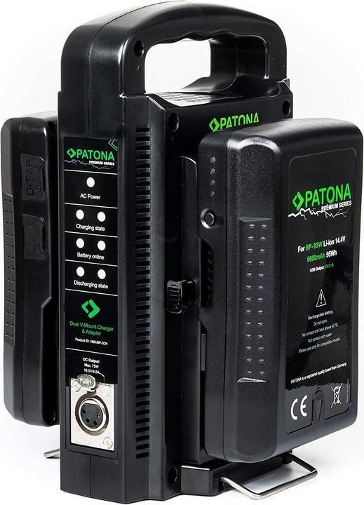 Actual product image Patona V-Mount Dual (Camera battery charger)