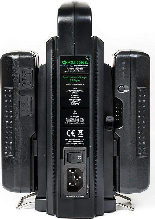 Actual product image Patona V-Mount Dual (Camera battery charger)