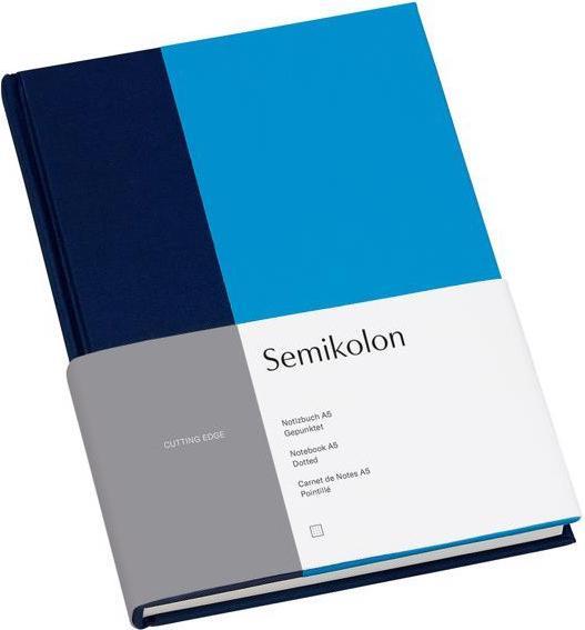 Semikolon Notebook A5 dotted marine aqua