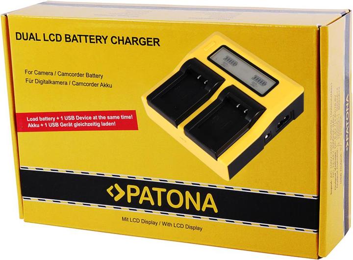 Produktbild Patona Panasonic BLF19 Dual LCD (Kamera Akku Ladegerät)