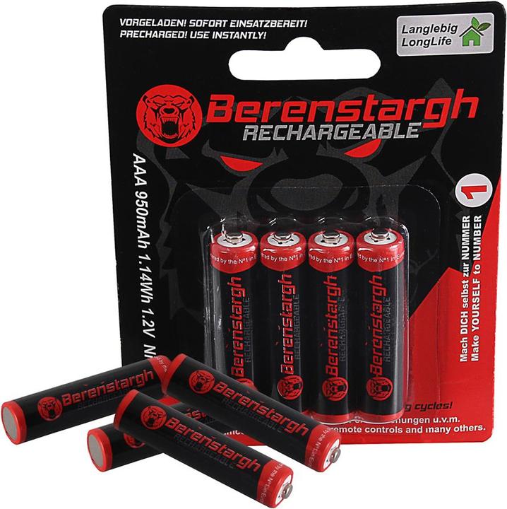 Berenstargh Rechargeable (4 Stk., AAA, 950 mAh)