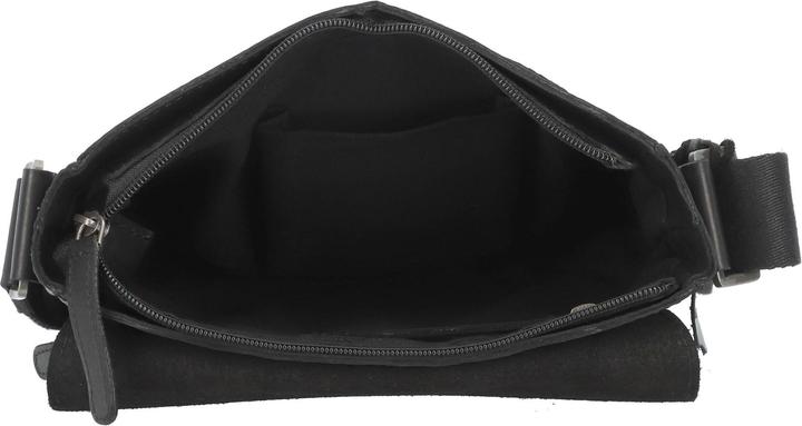 Immagine prodotto Greenburry Borsa a tracolla in pura pelle nera da 22 cm