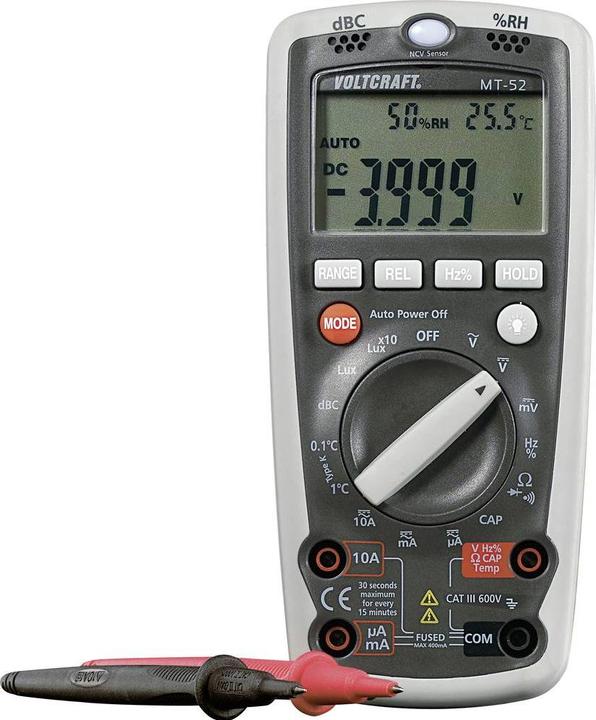 Actual product image Voltcraft MT-52 SE (CAT III 600V)