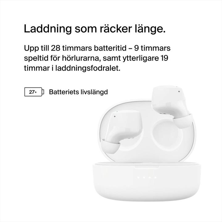 Produktbild Belkin Auc009btwh Soundform Bolt True (keine Geräuschunterdrückung, 19 h, Kabellos)